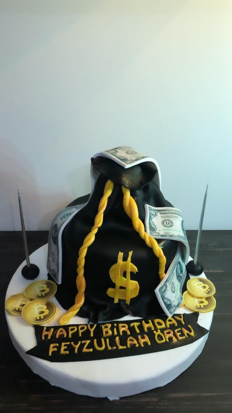 BTC Bitcoin Tasarım Pasta